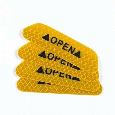 Car Door Universal Safety Sticker Set 4 Pcs Car Extras & Accessories Stickers cb5feb1b7314637725a2e7: Red|White|Yellow