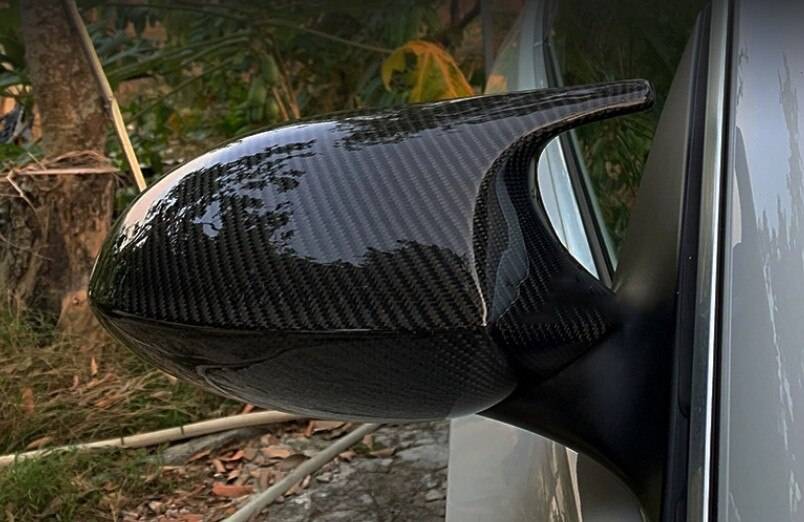 Rearview Side Mirror Cover Car Extras & Accessories Exterior Accessories a1fa27779242b4902f7ae3: ABS Black|Carbon Fiber