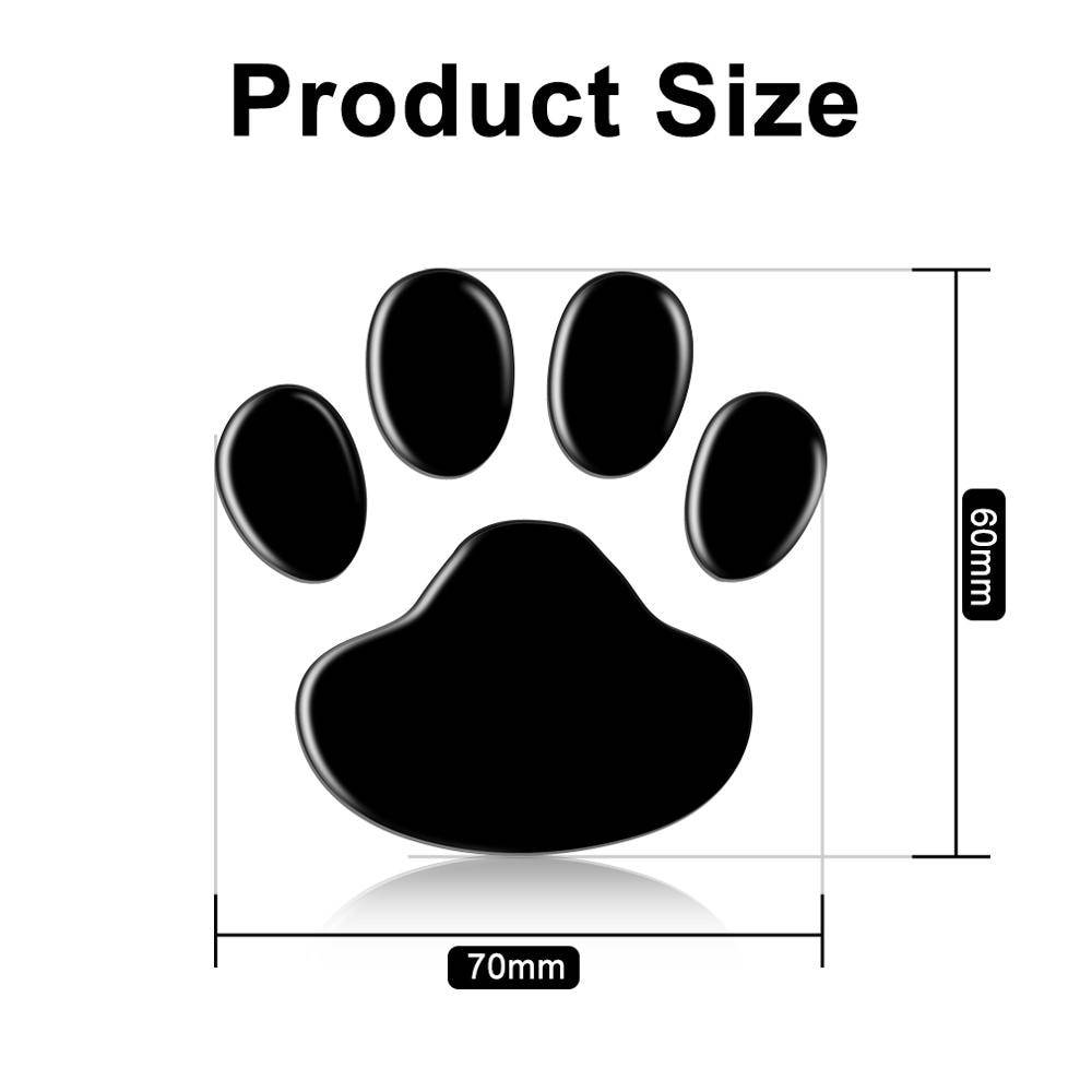 3D Paw Shaped Car Stickers 2 pcs Set Car Extras & Accessories Stickers cb5feb1b7314637725a2e7: Black|Gold|Red|Silver