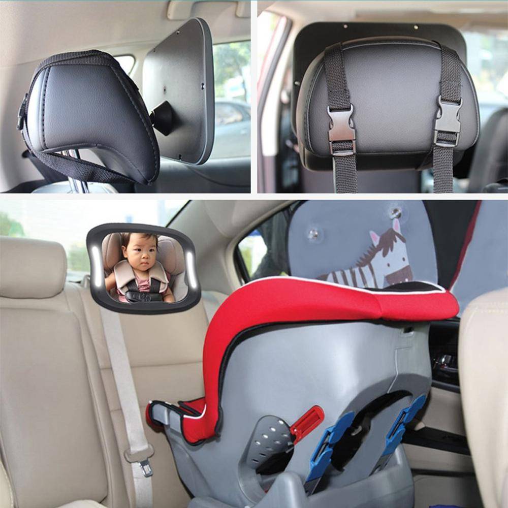 Baby LED Rearview Mirror Car Extras & Accessories Kids' Safety New Arrivals 1ef722433d607dd9d2b8b7: Inside US|Outside US