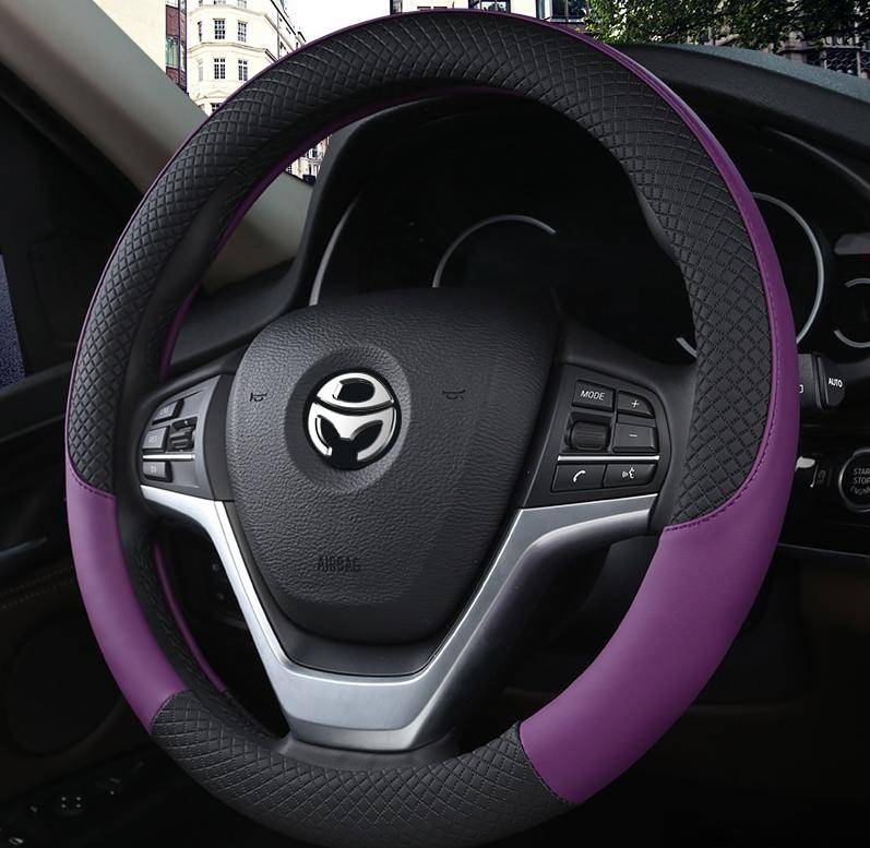 Universal Car Steering Wheel Cover Car Extras & Accessories Decorations cb5feb1b7314637725a2e7: Black|Blue|Brown|Purple|Red|White|Yellow