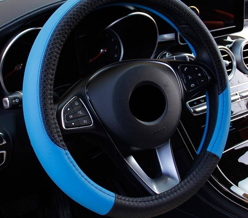 Car Universal Steering Wheel Cover Car Extras & Accessories Decorations cb5feb1b7314637725a2e7: Black|Blue|Orange|Purple|Red|White|Wine Red