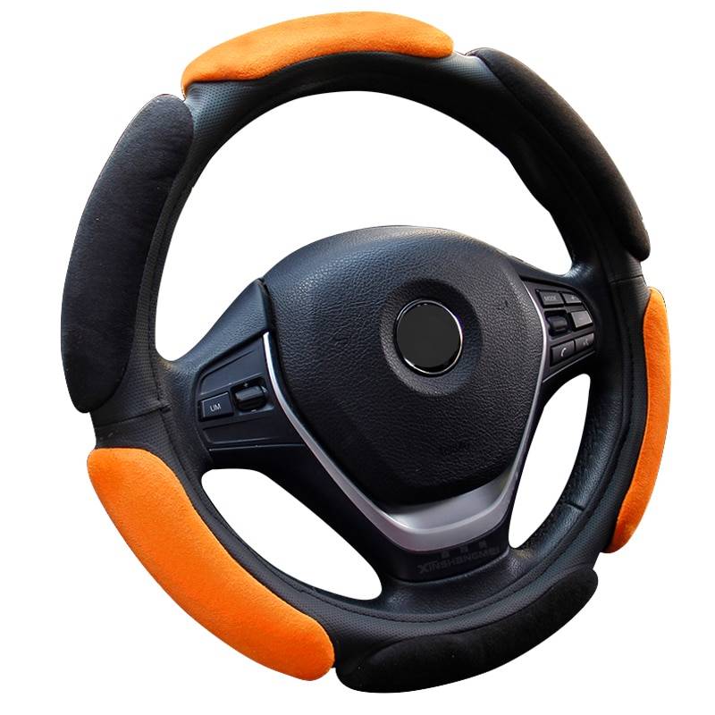 Colorful Anti-Slip Steering Wheel Cover Car Extras & Accessories Decorations 6ee592b94717cd7ccdf72f: Black|Black Blue|Black Orange|Black Purple|Black red|Blue|Red