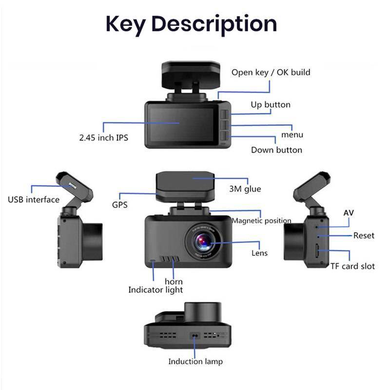 4K Ultra HD 2.4 inch WiFi 30FPS Dashcam Electronics & Gadgets a1fa27779242b4902f7ae3: With Rearview Camera|Without Rearview Camera