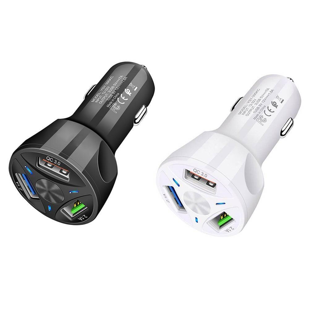 Triple USB Quick Car Charger Electronics & Gadgets 1ef722433d607dd9d2b8b7: Outside US