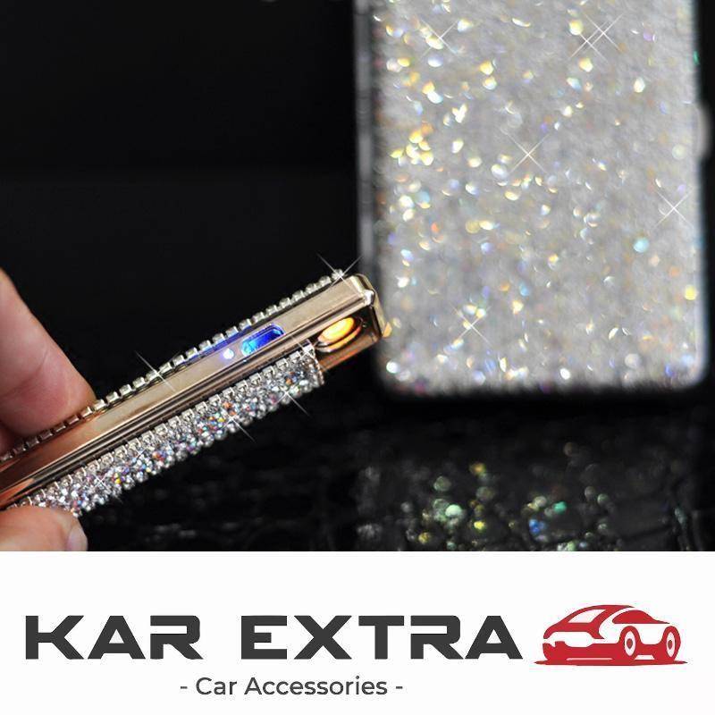 Crystal Case Box Charging Windproof Plasma Lighter CAR BLING EXTRA ACCESSORIES Novelties 6ee592b94717cd7ccdf72f: black Car Ashtray|Rectangle Case|Square Case|white Car Ashtray