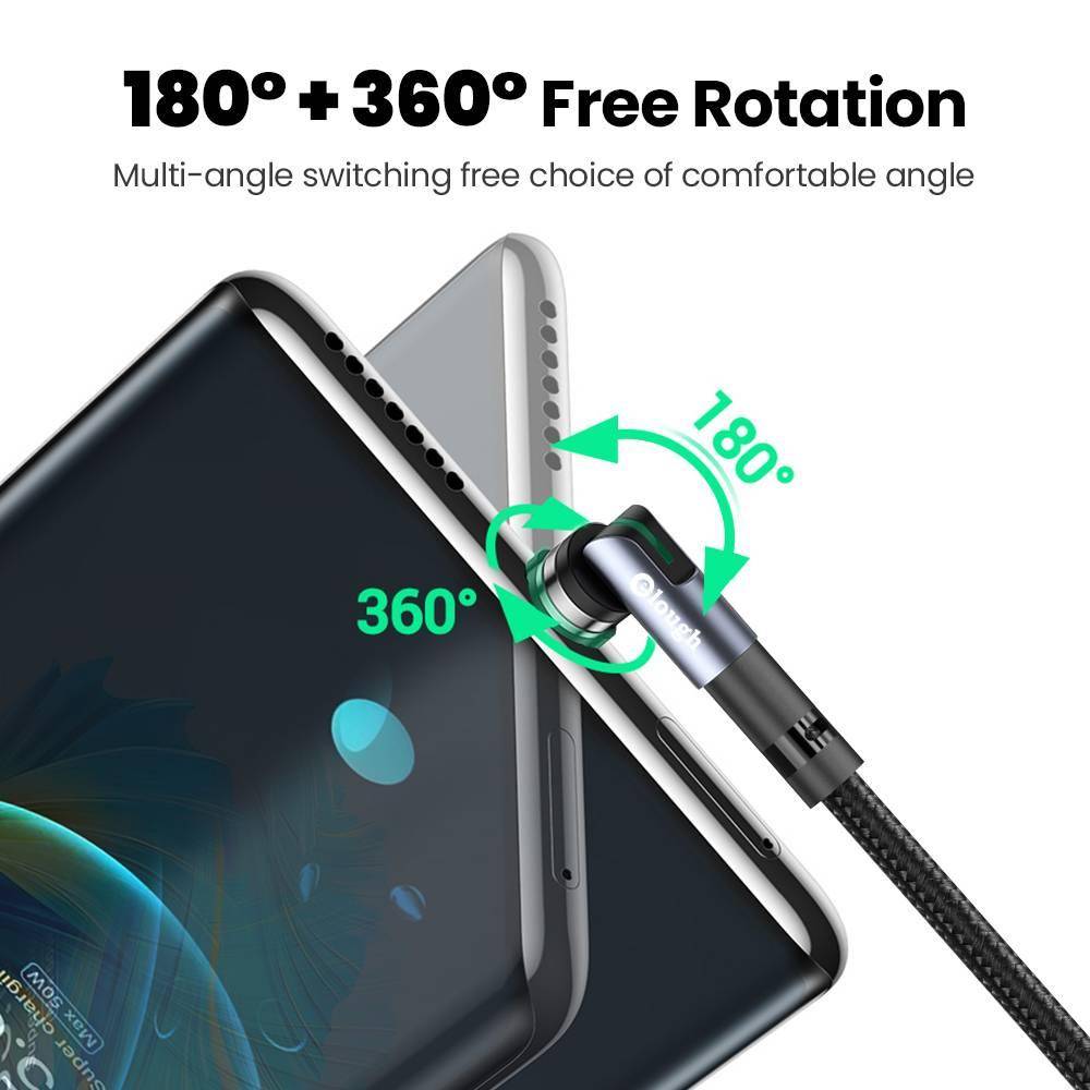 Elough 540 Rotate Magnetic Cable USB-C Magnetic Charger Micro USB Type C Cable Mobile Phone Cable For iPhone Xiaomi Poco Huawei INSIDE THE CAR Phone Accessories 1ef722433d607dd9d2b8b7: France|Outside US|Russian Federation|SPAIN